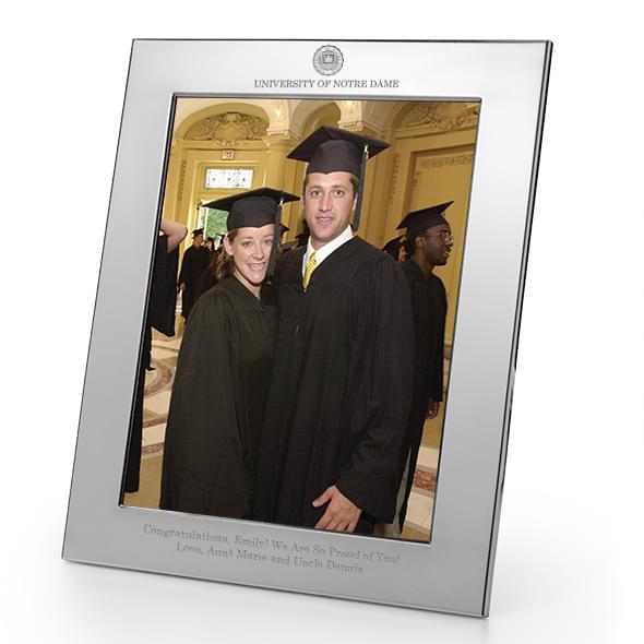 Notre Dame Pewter Frame (8X10)- Graduation Gift Selection at M.LaHart & Co.