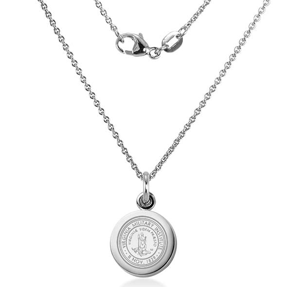 VMI Sterling Silver Necklace with Silver Charm Image-2