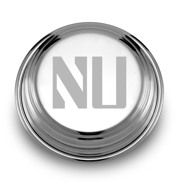 Northwestern Pewter Paperweight Image-1