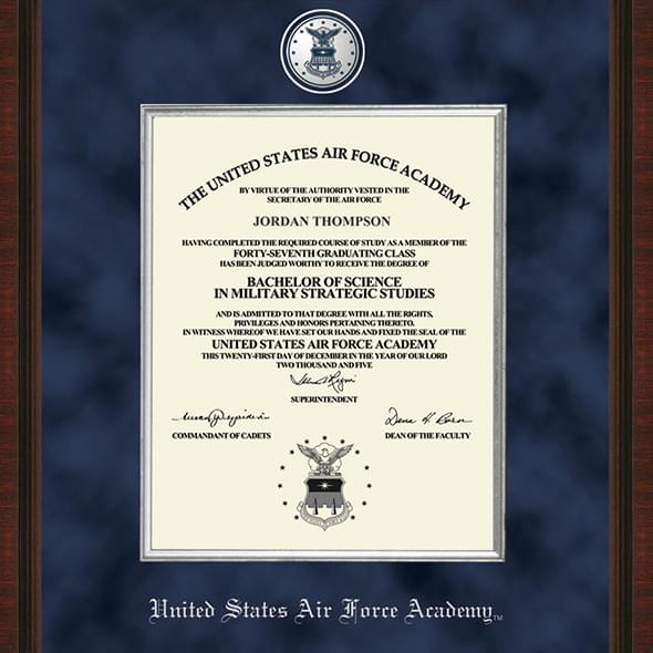 US Air Force Academy Diploma Frame - Excelsior | Graduation Gift