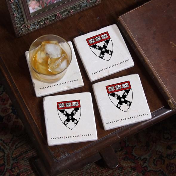Harvard Business School Marble Coasters Image-2